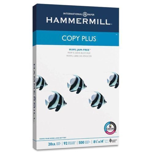 Hammermill Copy Plus Paper,92 Brightness,20lb, 8-1/2&#034;x11&#034;,White, 500 Sheets