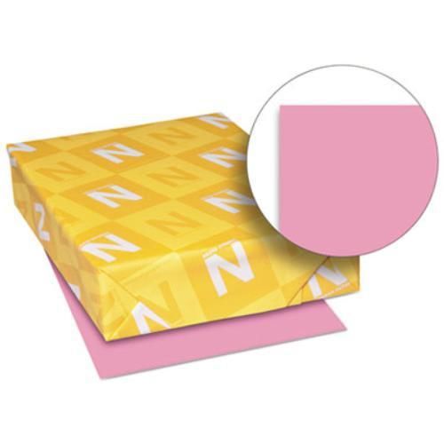 Neenah paper 26741 exact brights paper, 8 1/2 x 11, bright pink, 50 lb, 500 for sale