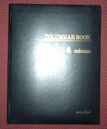Executive 6-Column Columnar Book, Single Page, 80 pages 9.5&#034; x 7.5&#034;, FREE SHIP