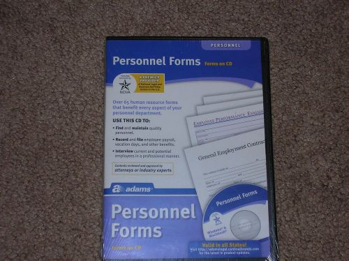 Adams PDF / Excel Personnel Forms on CD