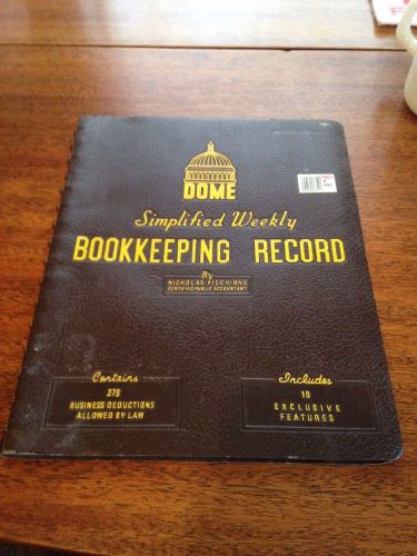 DOME NICHOLAS PICCHIONE SIMPLIFIED WEEKLY BOOKKEEPING RECORD NO. 600