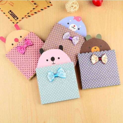 1Pc Cute Cartoon Diary Stationery Portable Note Pad Notebook Memo Scratch Pads