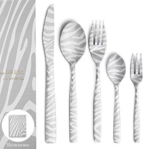 Perrocaliente DRESS Stainless Zebra Design Flatware Set Spoon Fork Knife JAPAN