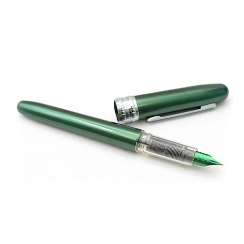 Platinum Plaisir Fountain Pen, Green Barrel, Medium Point, Black Ink