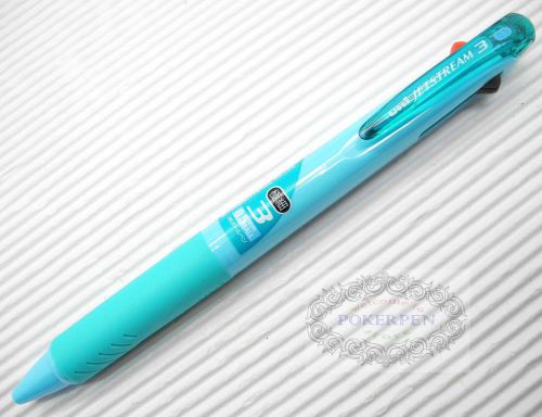 4pcs UNI-BALL Jetstream SXE3-400-0.5 3 in1 ball point pen ultra fine light BLUE