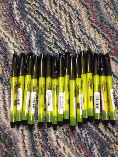 NEW YELLOW SHARPIE ACCENT POCKET HIGHLIGHTERS MARKERS 20 PC LOT