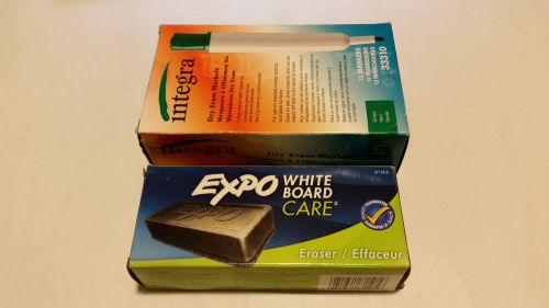 Integra Dry Erase Marker, 12 per Box - Green Plus Free Expo White Board Eraser