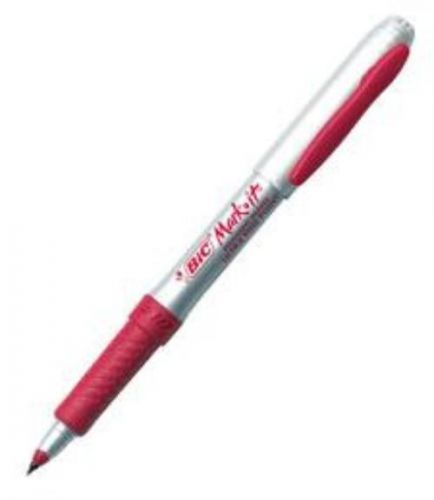Bic markit permanent marker ultra fine red for sale