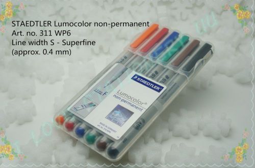 STAEDTLER Lumocolor non-permanent universal pen (6 colours /pack) MODEL:311WP6-S