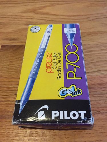Pilot p-700 6 blue pens 5 black pens (black won&#039;t work) new box nib for sale