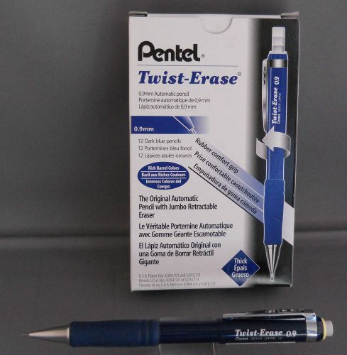 Pentel QE-519 Twist Erase 0.9 mm Pencil  BLUE