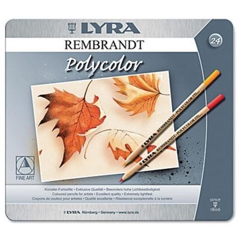 Lyra Artist Colored Woodcase Pencils, Assorted, 24 Per Pack - Assorted (2001240)