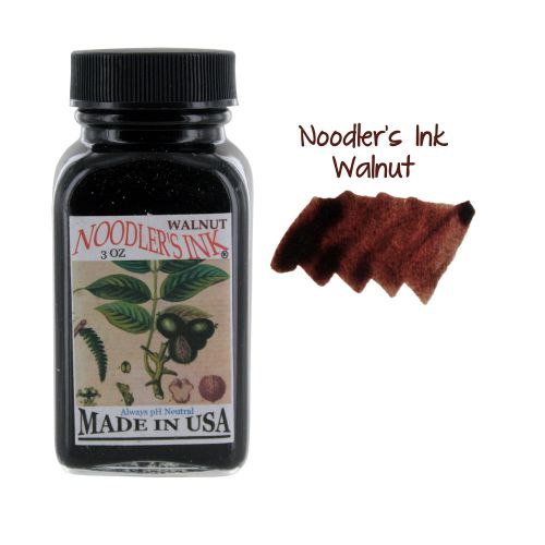Noodler&#039;s Ink Fountain Pen Bottled Ink, 3oz Bottle- Walnut Ink