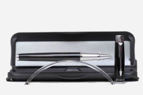 Parker IM Black CT Rollerball, Chrome Trims, Includes Gift Box