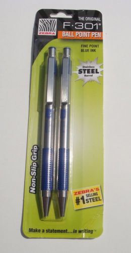 6 * ZEBRA F-301 0.7mm Blue Ballpoint Pens FREE SHIP-USA