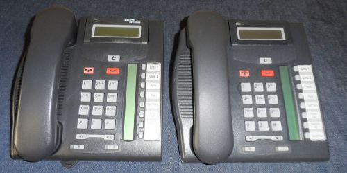 Nortel T7208 Display Telephone lot of 2 Telephones Set