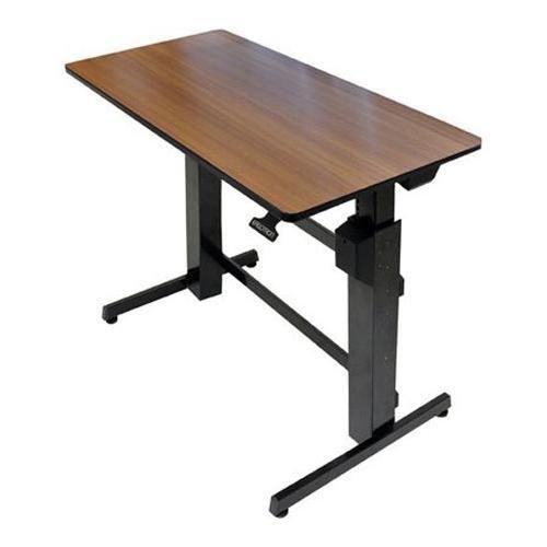 Ergotron WorkFit-D Sit-Stand Desk, Walnut Surface #24-271-927