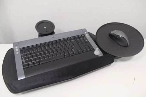 All Steel Tilt Easy Adjustabe Keyboard Tray Black + Free Fast Shipping!!!