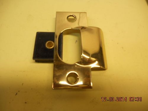 Schlage, vintage 955 raised lip strike x us3, 605 bright polished brass finish for sale