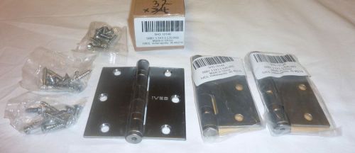 3 ives 5bb1 3.5&#034; x 3.5&#034; 626/26d full mortise standard butt hinges satin chrome for sale