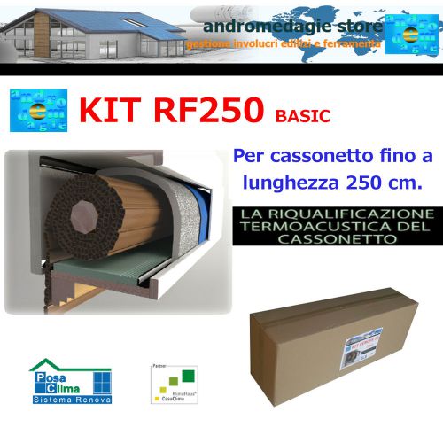 RF250 BASIC KIT RENOVA SYSTEM FOR ROLLER SHUTTERS for a dumpster until L=250CM