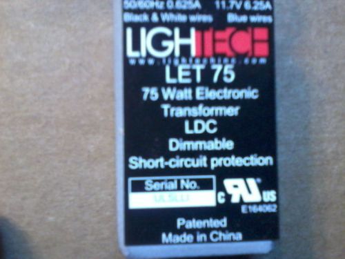 Lightech 75 watt dimmable transformer
