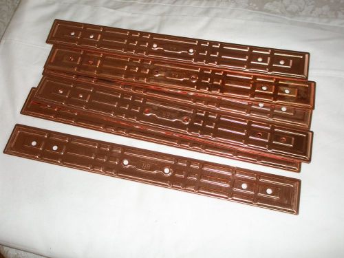 12 copper strap hangers for rectangular downspouts NEW