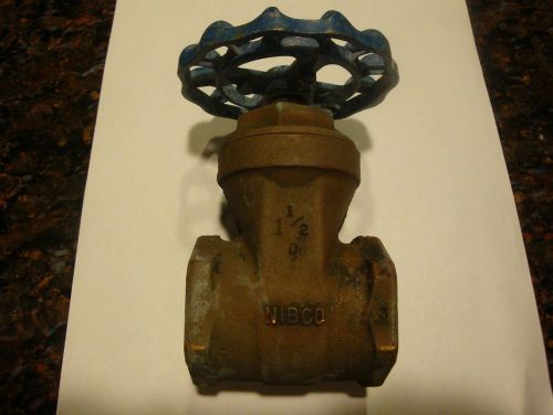 Nibco brass 1 1/2 &#034; inch threaded water gate valve 200w for sale