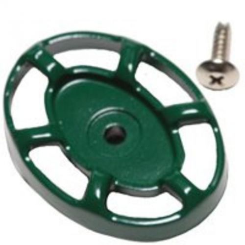 Green oval handle and screw arrowhead brass valve/sillcock handles pk1290 for sale