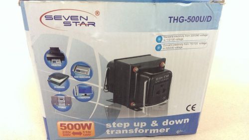 500w seven star step up &amp; down transformer xfmr converter 240 &lt;&gt; 120 thg-500u/d for sale