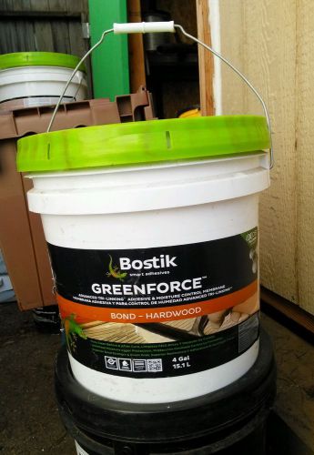 Bostik Greenforce 2-4 gallon containers unopened Hardwood Bond Smart Adhesive