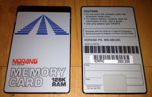 Norand 128k Memory Ram Card for the HP 48GX / TDS SMI Survey Data Collectors