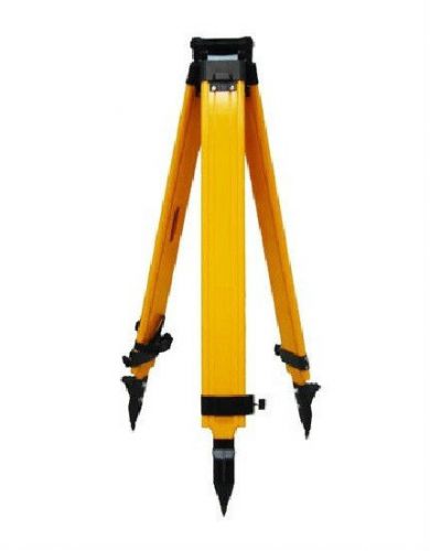 Heavy Duty Survey Screw Lock Wooden / Fiberglass Tripod for Total Station