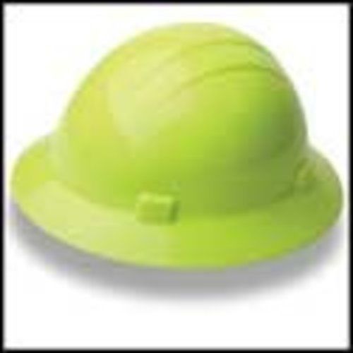 ERB Hard Hat Full Brim Ratchet Suspension - Americana Hiviz Lime