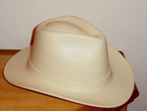 Vulcan cowboy western style hard hat adjustable 6-7 7/8 type 1 class e&amp;g tan for sale