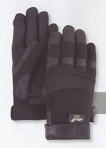 Majestic Glove Mechanics Style Armorskin Synthetic Leather Glove 2137BK  XL