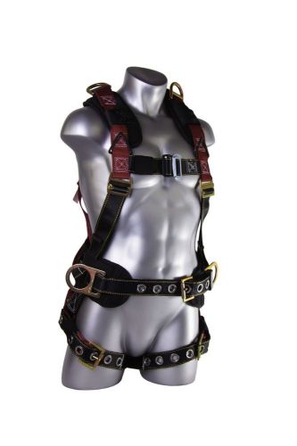 Full body ironworker carpenter construction fall protection harness d-rings for sale