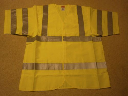 RED KAP  REFLECTIVE HI-VISIBILITY SAFETY VEST SHIRT SIZE RG/LARGE CLASS 3 LEV 2