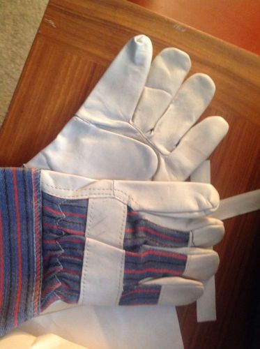 Pairs of Soft Leather Work Gloves Size Xl Large