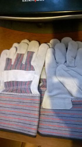 2 PAIRS Wells Lamont Leather Palm Work Gloves  3106 &amp; 10 PAIRS OF JERSEY GLOVES