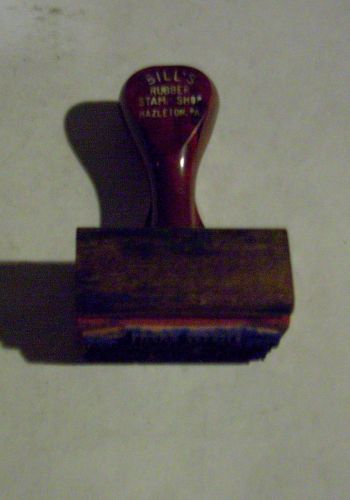 VTG. RUBBER STAMP FOR  CONTRACTOR IN SHEPPTON, PENNSYLVANIA