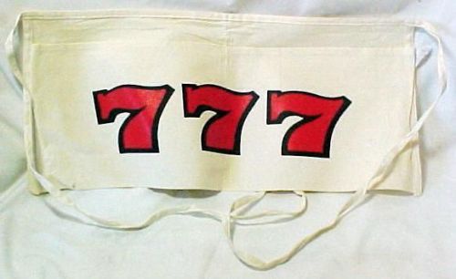 3 LOT &#034;777&#034; Casino Work Home Garden Pocket Coin Aprons, US $54000 – Picture 0