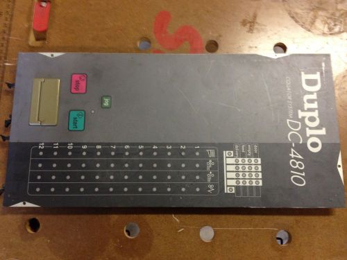 DUPLO DC 4800 TOUCH PAD NOTE &gt; WE STOCK NEW &amp; USED DUPLO DC10000S, DC1200H,