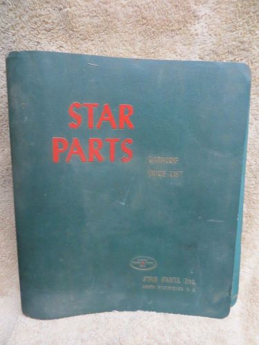 Vintage STAR Linotype Parts Catalog in Binder