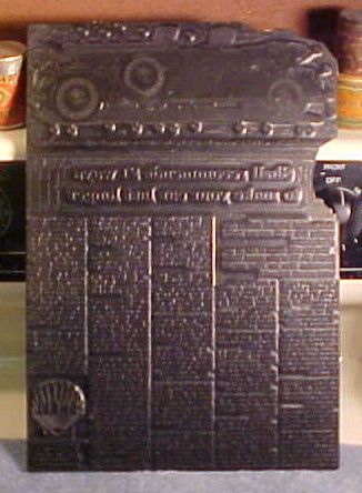 Early 1960s SHELL OIL Gasoline and Automobile Newspaper or Map Printers Plate