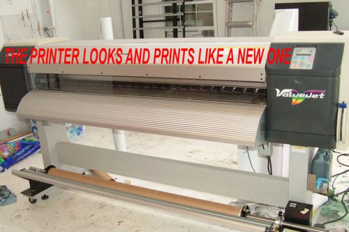 Mutoh valuejet vj-1614a large wide format inkjet printer flexi w/training 64&#034; for sale