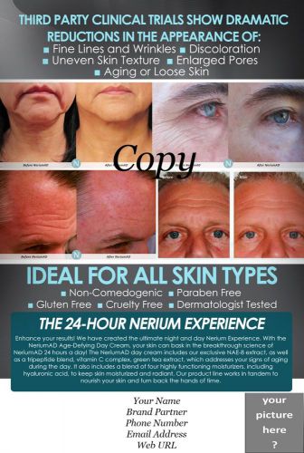 Nerium AD Marketing Post Cards. QTY 200 4x6. GET YOUR NAME OUT!