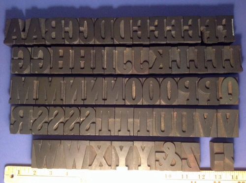 Letterpress Wood Printing Blocks Wooden Type Alphabet! Page &amp; Co C. 1859