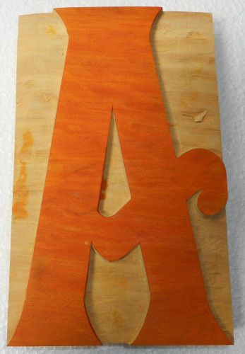 Letterpress Letter &#034;A&#034; Wood Type Printers Block Typography Collection.B885
