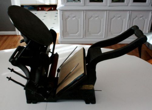 Vintage kelsey excelsior 5x8 tabletop letterpress, model o for sale